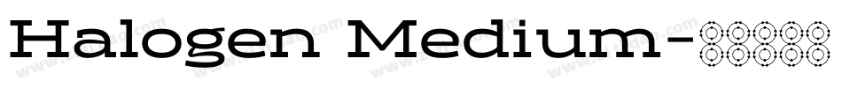 Halogen Medium字体转换
